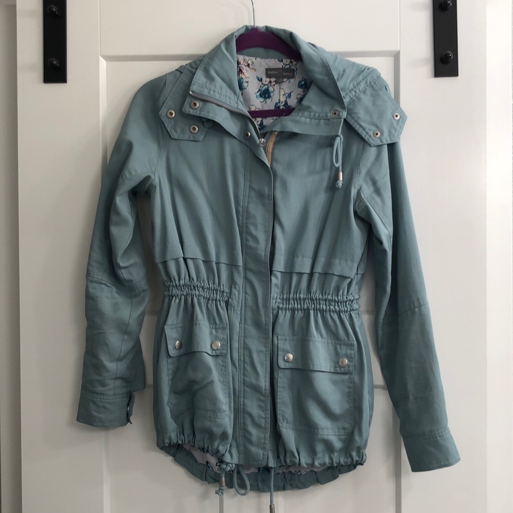 Baby Blue Utility Jacket